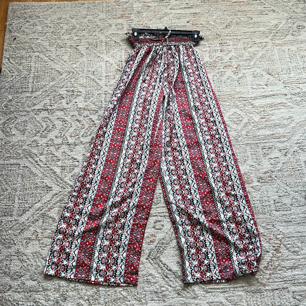 NEW Wide Leg Patterned Pants | S